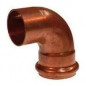 Conector de cobre acodado MF Plomo/PVC o cobre/PVC D.32