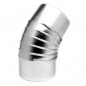 45° aluminium elbow, diameter 83mm