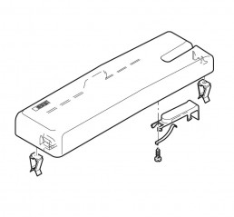 Couvercle Geberit pour réservoir apparent AP128 simple chasse, blanc