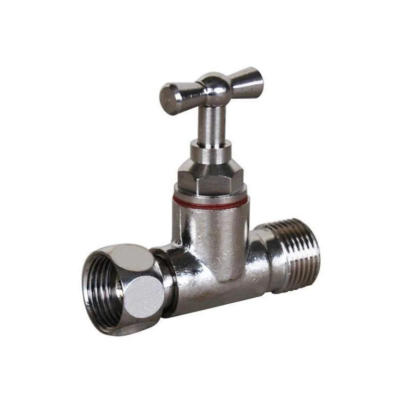 Straight nickel-plated tap 12x17