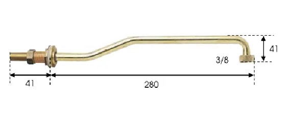 Tube d'alimentation par dessous