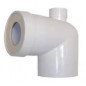 Male WC pipe D.93mm with female top spigot D.40mm.