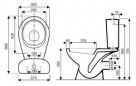 BASTIA Einzel-WC-Becken mit horizontalem Abgang