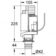  Grohe AV1 pneumatic valve