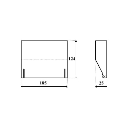 AQUAREVA skimmer flap, 2 pieces, white