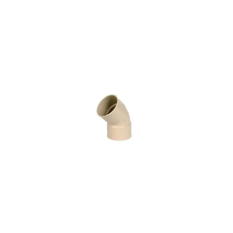 Elbow 45° female, for PVC 80 downspout, sand colour