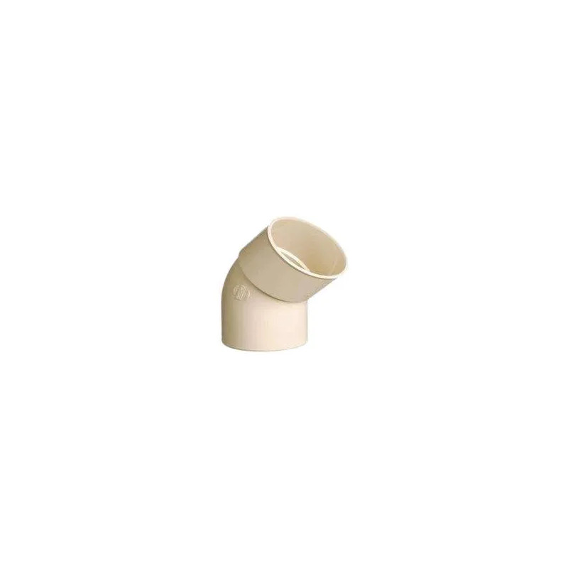 Elbow 45 male female for PVC downspout 80 sand