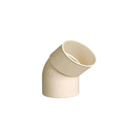 Elbow 45 male female for PVC downspout 80 sand