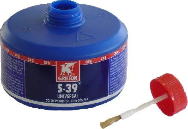 Decapante para soldadura de estaño S-39 UNIVERSAL, con cepillo, 320 ml