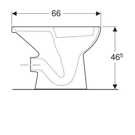 BASTIA raised single bowl with horizontal outlet