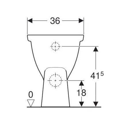 Cuvette indépendante PUBLICA SH surélevée