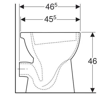 Cuvette indépendante PUBLICA SH surélevée