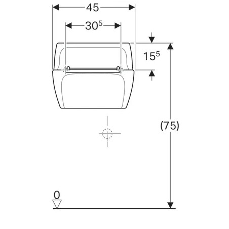 450mm Überlauf mit Gitter und Befestigung