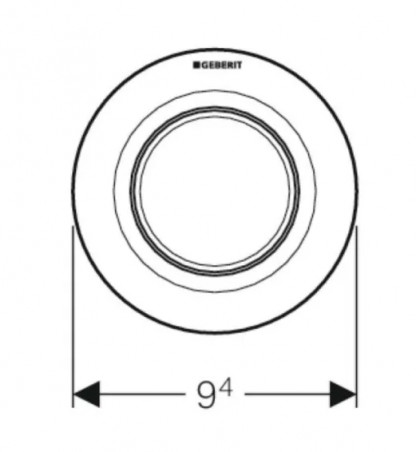 Pistone pneumatico a doppio pulsante tipo 01