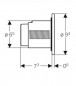 Pneumatic double button plunger type 01