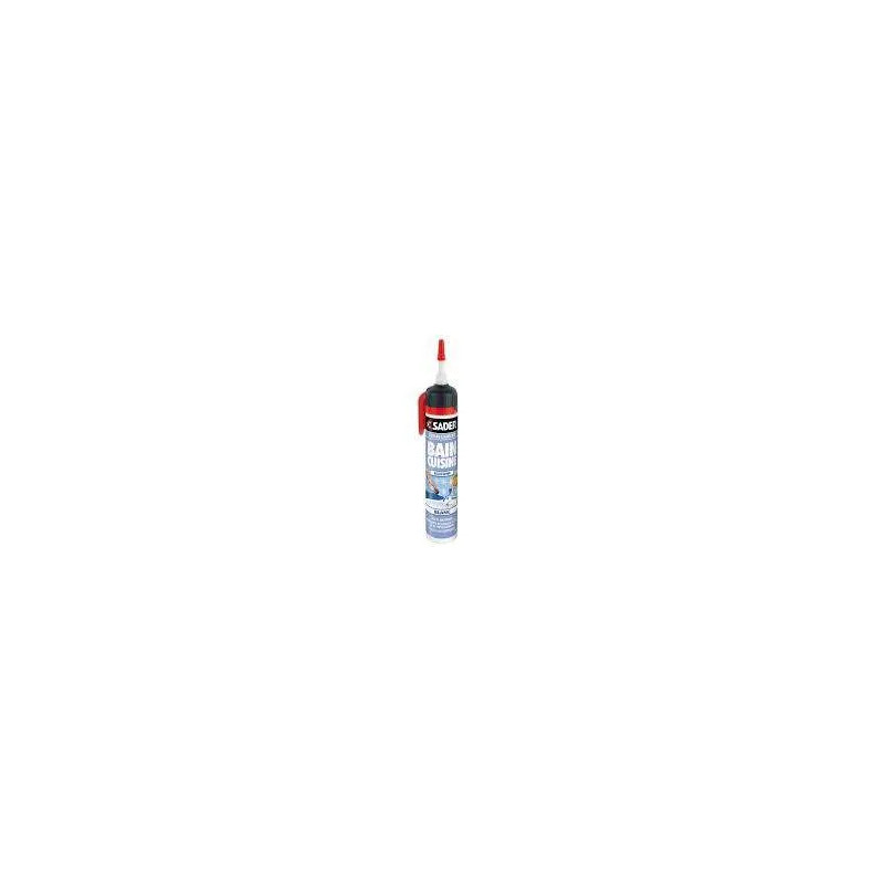 White Silicone cartridge 200ml, SADER integrated gun