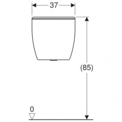 BASTIA WC tanque de 3 a 6 litros, 18x37x36.5