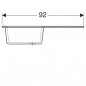 Built-in sink VALLAURIS 92x50, 1 bowl 1 drainer