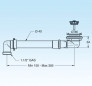 Space-saving basket strainer, for grey sink, 80mm, hole 60mm