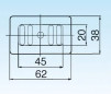 Platzsparende Korbspüle mit 90mm Überlauf