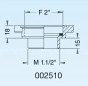 Reductor hembra 50x60, macho 40x49, para los enchufes del fregadero del LIRA