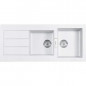 Lavello Sirius tectonite 2 vasche e 1 sgocciolatoio 100x51 bianco artic