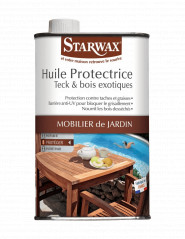 Huile protectrice bois éxterieur et teck 500ML - Starwax