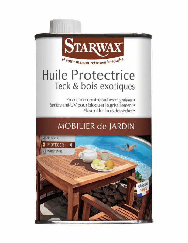 Protective oil for teak and exterior wood, 500 ml