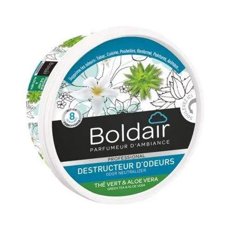 Destructeur d'odeurs Boldair bloc gel 300g thé vert