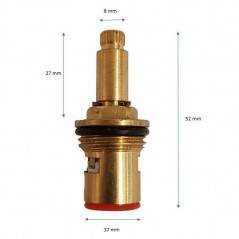 1/2 turn ceramic tap head for fountain valve 205