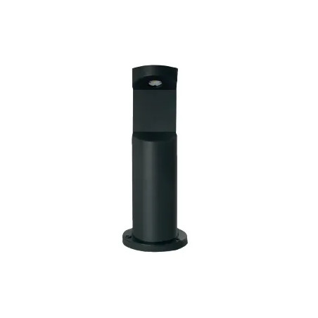 Borne Bolarside en aluminium noir, hauteur 300mm, largeur 158mm