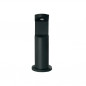 Bolarside bollard in black aluminium, height 300mm, width 158mm