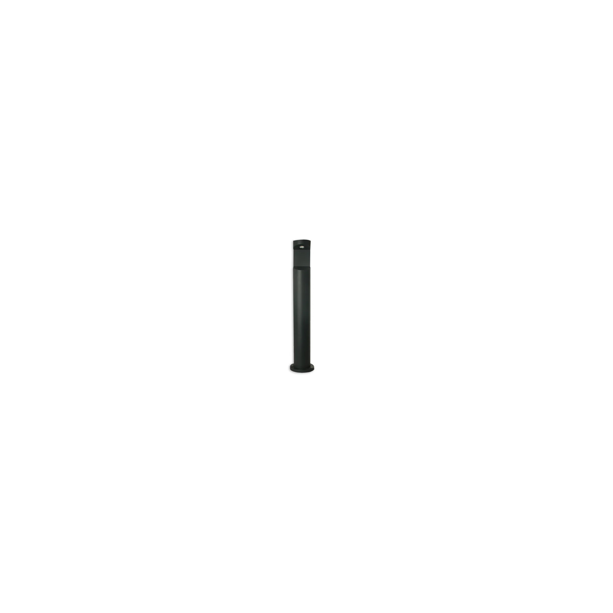 Bolarside bollard in black aluminum, height 800mm, width 158mm