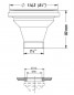 Basket drain without overflow, diameter 114.3mm satin nickel