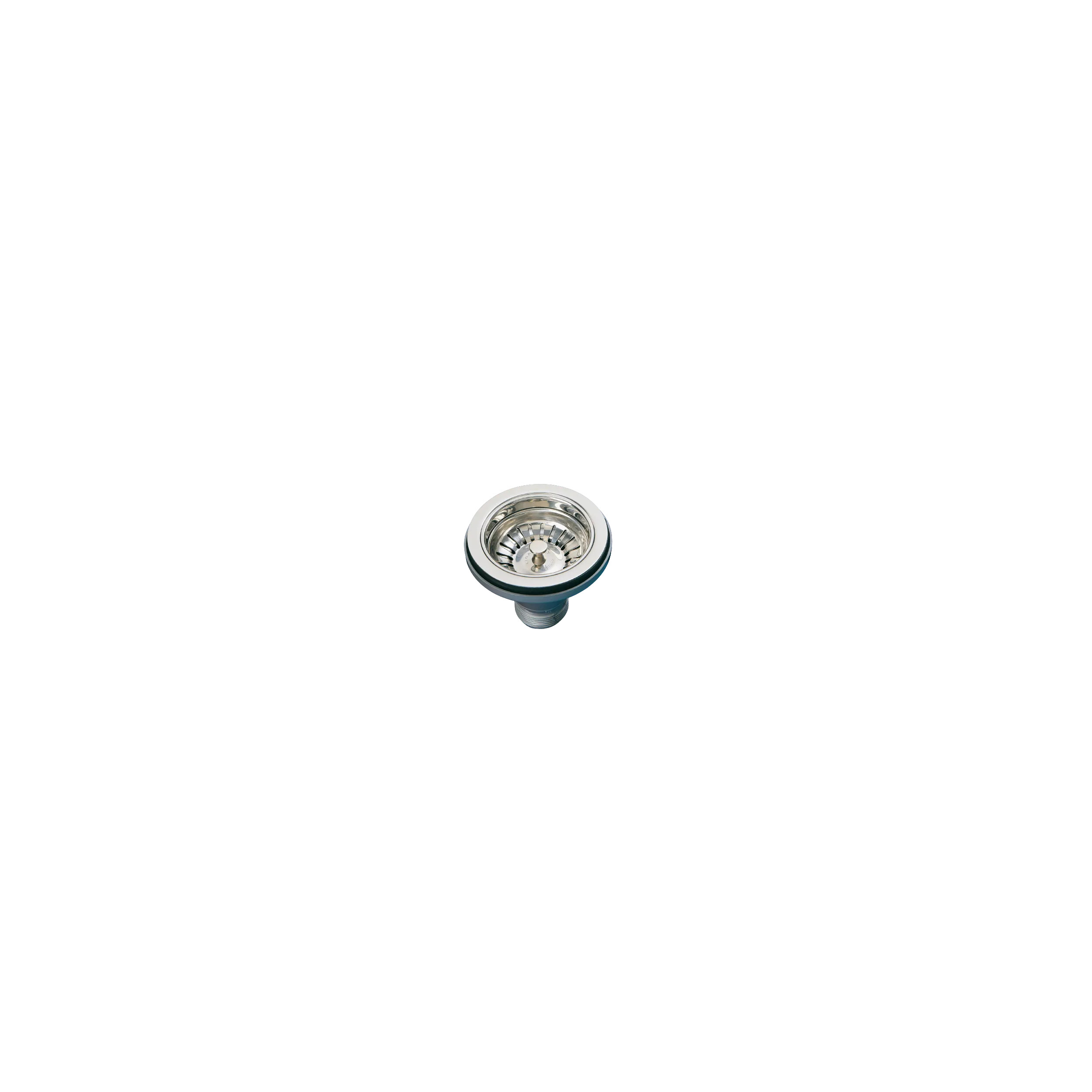 Basket drain without overflow, diameter 114.3mm satin nickel