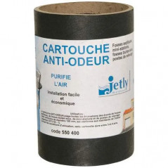 Anti-odour cartridge for all-water septic tanks