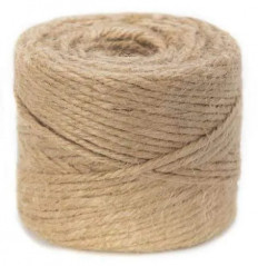 Ficelle de jute naturelle 0.8/2, 40 mètres, 100g