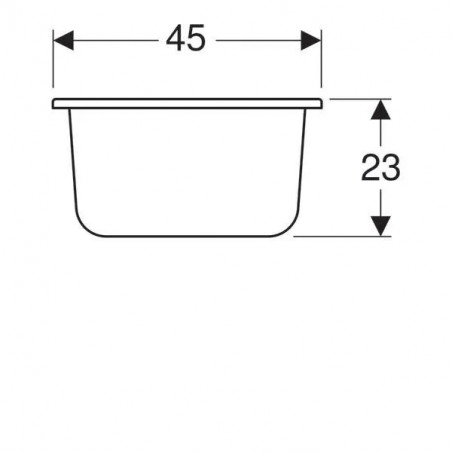 Evier kit 100x60, avec découpe pour Domino