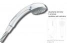 Cobra PVC chrome shower, 1 jet, diameter 65mm