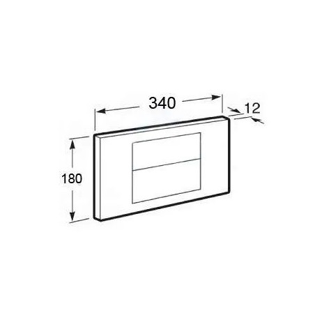 Panel de control blanco de 3 y 6 litros, V1