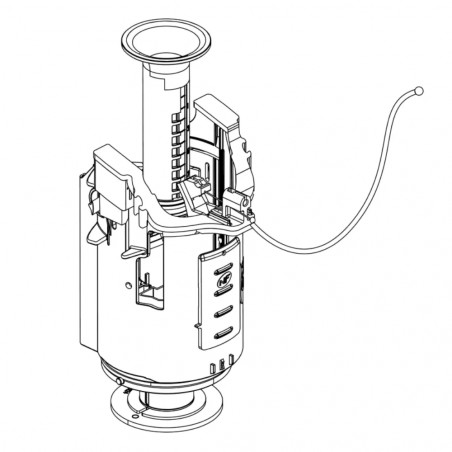 Mechanisches Kabelventil mit Grundplatte für Tank EVO 673