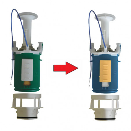 Mechanisches Kabelventil mit Grundplatte für Tank EVO 673