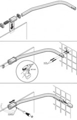 37CM silver reinforcing bar for shower enclosure 