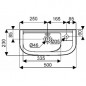 Lavamani Linea compact 50 cm x 23 cm