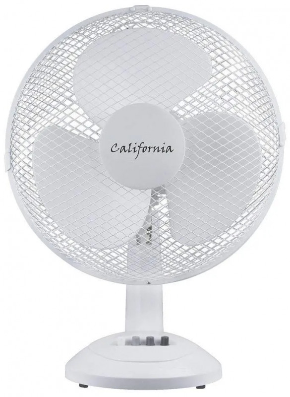 Ventilatore da tavolo California 30cm, 3 velocità, 35W