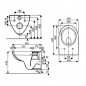 Cuvette suspendue RENOVA Rimfree sans abattant.