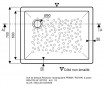 Piatto doccia in pietra PRIMA 900x700x65mm.