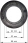 Integrated 48 mm diameter gasket for Frankebasket