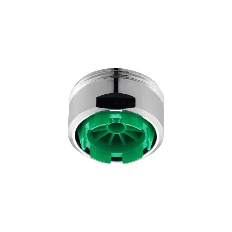 Mousseur aérateur mâle 24x100 NOSTRAHL Cliniv vert 7.5 à 9L/min.