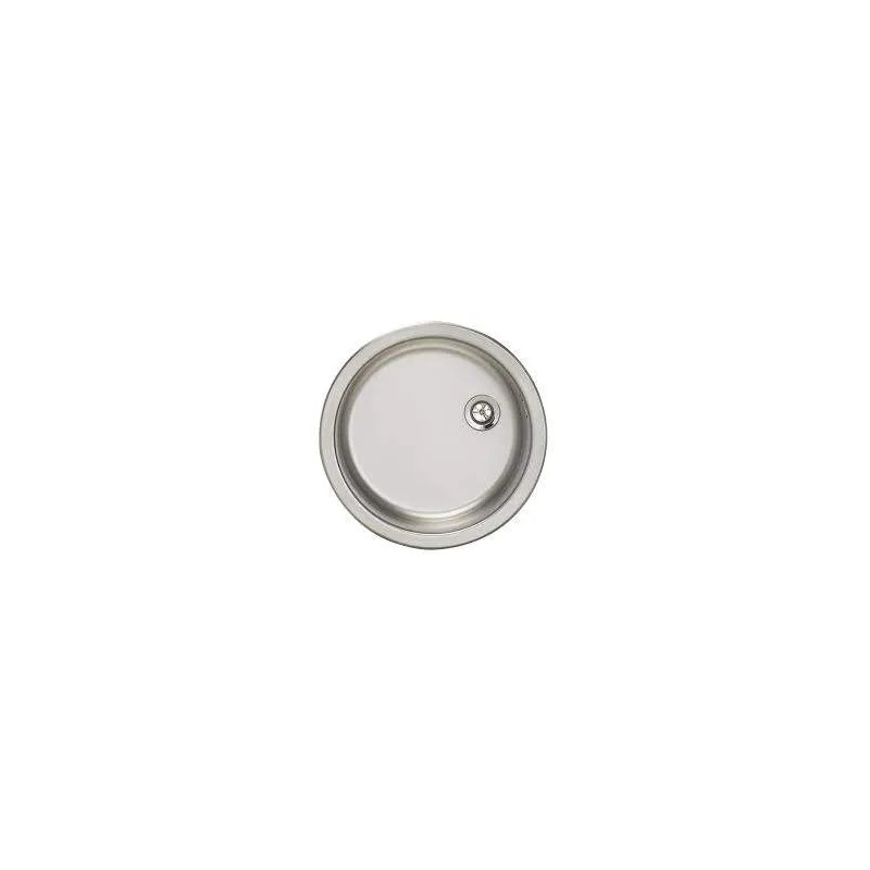 Cuve inox ronde à encastrer diamètre 450 mm hauteur 150 mm.